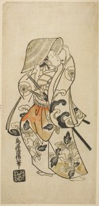 役名不明の俳優・玉沢才次郎 作： Torii Kiyomasu II