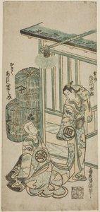 てぇ あｃとｒｓ 佐野川 市松 位 あｓ こそ毛 案ｄ 嵐 と巳之助 位 あｓ お菊 作： Torii Kiyomasu II