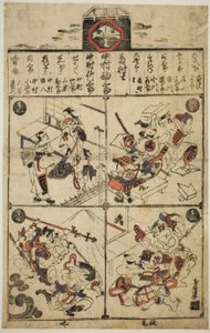 市村劇場のちらし 作： Torii Kiyomasu I