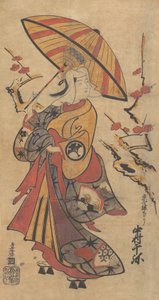 俳優中村千弥、歌舞伎「三コマの遺産」常夏役。 1716年。