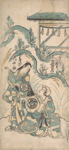 市村 化メゾ 案ｄ 嵐 友之助、 か。 １７４８。、 か。 １７４８。 作： Torii Kiyomasu I