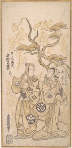 ドラマのワンシーン 市村亀蔵 平野屋徳兵衛役 1748年頃。 1748年。 作： Torii Kiyomasu I