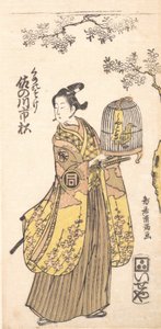佐野川市光の粂之助役、1735～1785年。 作： Torii Kiyomitsu