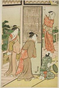 品川遊郭でのパーティー 作： Torii Kiyonaga