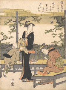 芝の愛宕の丘。 1783年。 作： Torii Kiyonaga
