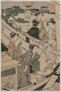1789年、隅田川でのボート遊び。