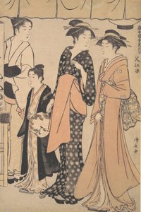 中津での冷却、1782年。 作： Torii Kiyonaga