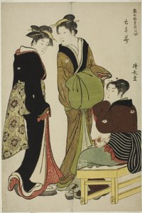土下町の花々 作： Torii Kiyonaga
