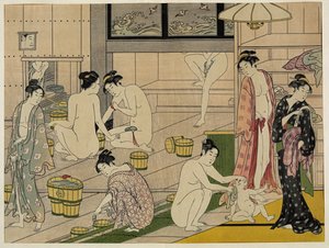 清永浴場女性 作： 清永鳥居