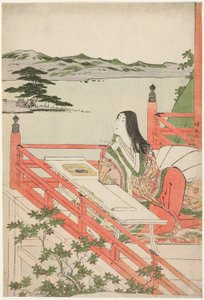 紫 式部 作： Torii Kiyonaga