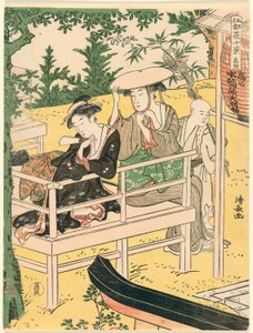 高田 「江戸夏十景」より 作： Torii Kiyonaga