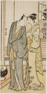 役者の私生活を描いた無題のシリーズより 作： Torii Kiyonaga