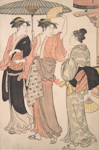 南方遊郭南城の十二ヶ月シリーズより五番目の月, 1784. 作： Torii Kiyonaga