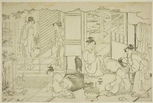 湯殿肇 図鑑「彩色光の朝」より 作： Torii Kiyonaga