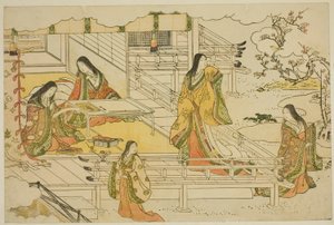 図鑑「三色光の朝」より 初書（きっしょうはじめ） 作： Torii Kiyonaga