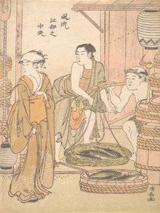 魚屋。 作： Torii Kiyonaga