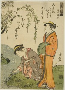 『六歌仙』より 詩人 遍照宗城 作： Torii Kiyonaga