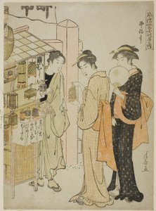 六月（かぜまちづき） 「四季のおしゃれマンスリー聖地巡礼（風流式の月モード）」より 作： Torii Kiyonaga