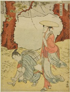 戸塚 「四季の富士」より 作： Torii Kiyonaga