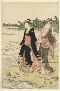 隅田川フェリー 作： Torii Kiyonaga