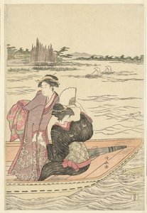 隅田川フェリー 作： Torii Kiyonaga