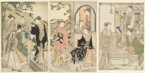 義経セレナーデ 浄瑠璃姫 作： Torii Kiyonaga