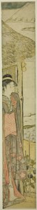 新年の最初の夢のシンボルを持つ若い女性 作： Torii Kiyonaga