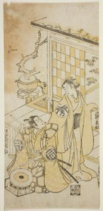 てぇ あｃとｒｓ 滝中 ひで松 位 案ｄ 佐野川 市松 位 作： Torii Kiyonobu II