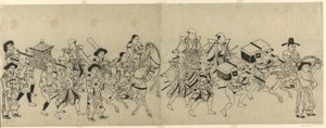 在江戸韓国大使館到着 作： Torii Kiyonobu I
