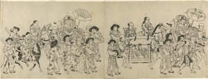 在江戸韓国大使館到着 作： Torii Kiyonobu I
