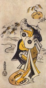 着物を着た若い日本人女性 作： Torii Kiyonobu I