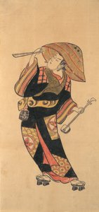 八代目市村竹之丞、1720年頃。 作： Torii Kiyotomo.