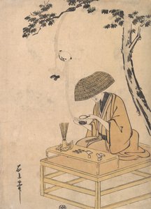 拡大鏡、ca。 1775年。 作： Toriyama Sekien