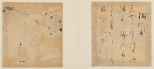 源氏物語、江戸時代、17世紀初頭。 作： Tosa Mitsunori