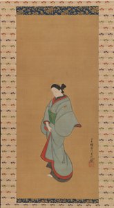 立っている女性、カリフォルニア州。 1730年。 作： Tosendo Rifu