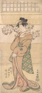 二代目瀬川富三郎の芸者朝香役 1794-95年 作： Toshusai Sharaku