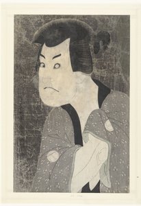 Bustportrait one Sakta 本郷寺。 作： Toshusai Sharaku