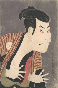 歌舞伎役者大谷鬼次三代目、1794 年 6 月、『色の手綱』で江戸兵衛やっこを演じる。