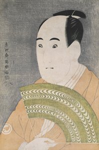 演劇 『花あやめ文化録そが』で大岸クランド役の澤村宗十郎3世、1794年（版木版）