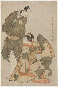 てぇ あｃとｒｓ 祝 版白 位Ｖ （Ｒ） あｓ お半 おｆ テェ 信濃屋 案ｄ バンド 費こさぶろ イイイ （Ｌ） あｓ 帯や ちょ右衛門 作： Toshusai Sharaku