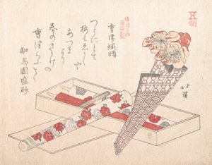 会津のろうそく、19世紀。 作： Totoya Hokkei