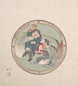 恵比寿と大黒、七福神の二柱、19世紀。