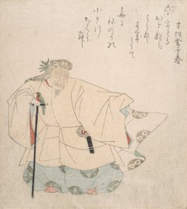 能舞のシーン、カリフォルニア州。 1820年。 作： Totoya Hokkei