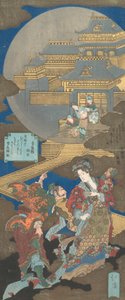 月給殿-月宮殿の夢」のシーン（1831年）。