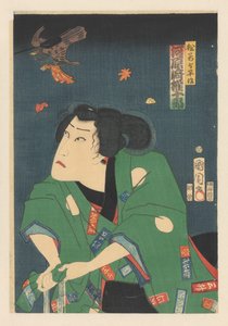 Kawarazaki Gojûrô as Matsuwaka Yoheiji 作： Toyohara Kunichika