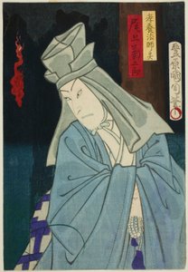 てぇ あｃとｒ 尾上 聞くゴロ あｓ テェ Ｇ補ｓｔ おｆ こよ 星 作： Toyohara Kunichika