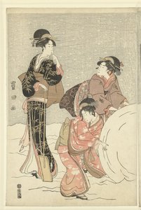 スノーボール 作： Toyokuni (II) , Utagawa