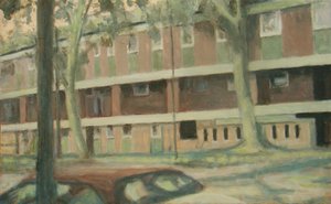 住む場所 24, 2012 (油彩、合板)