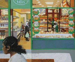 ベーカリー, 2008 (油彩・板)