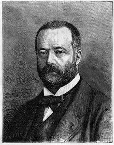 フランスの化学者Henri Sainte Claire (Sainte-Claire) Deville (1818-1881)の肖像。Truchelut氏の写真より）。1881年7月23日付の「La Nature: revue des sciences et de leurs applications aux arts et a l